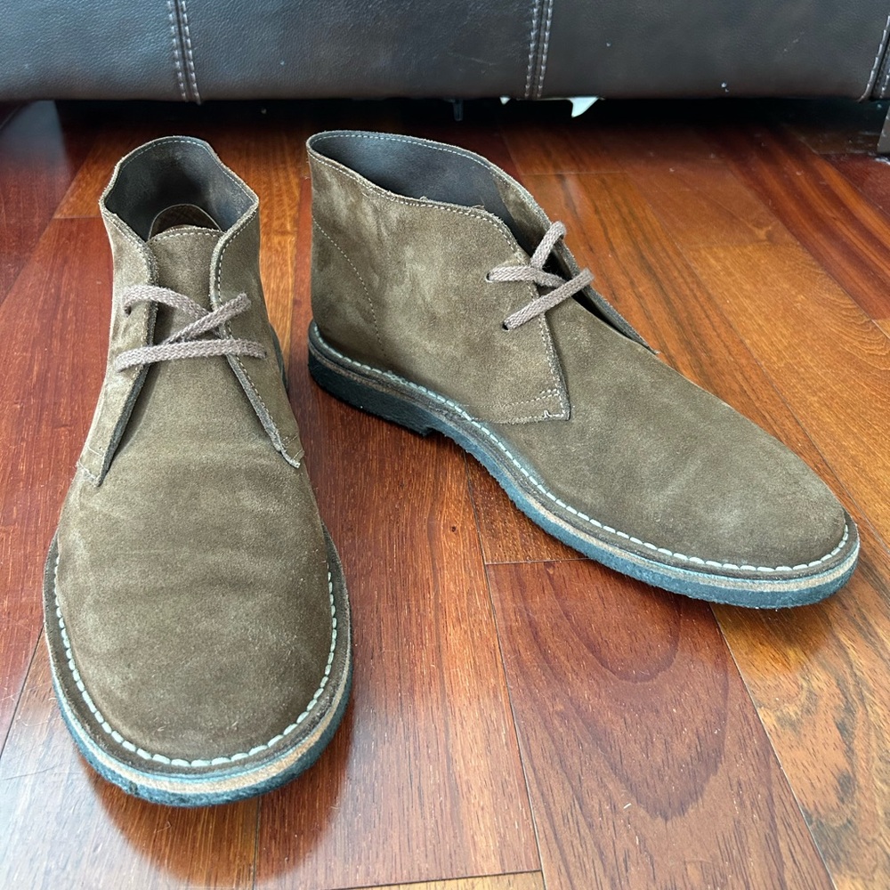 J. Crew Brown Suede Chukka Boots